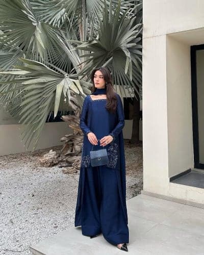 FARSHI SHALWAR KAMEEZ – NAVY BLUE