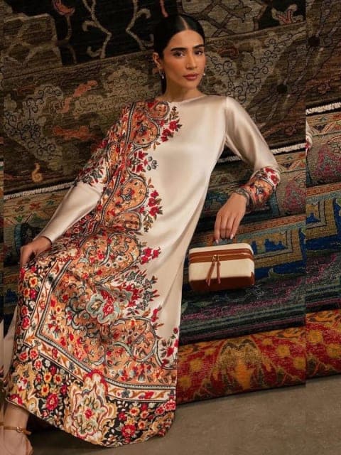 Floral Kaftan set view 1
