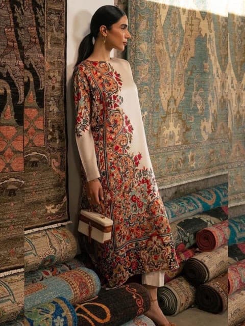 Floral Kaftan set view 2