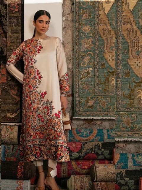 Floral Kaftan set view 3