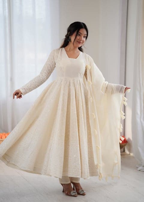 ANARKALI GOWN SET WITH DUPATTA view 2