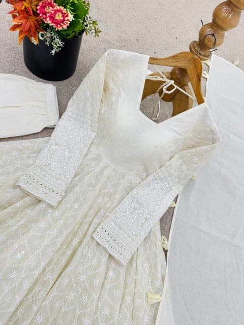 ANARKALI GOWN SET WITH DUPATTA view 6