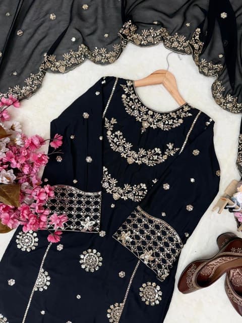 FARSHI SUIT PARTY WEAR view 3