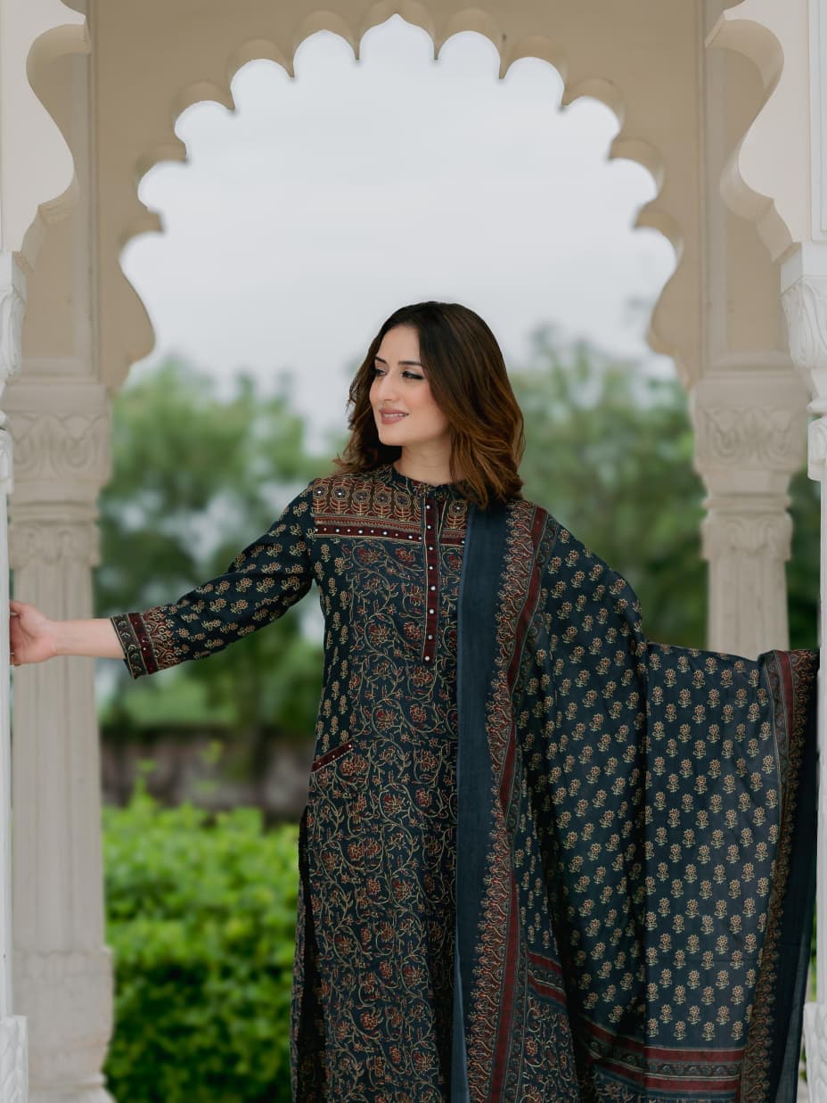 KURTI COTTON 3 PCS SET view 2