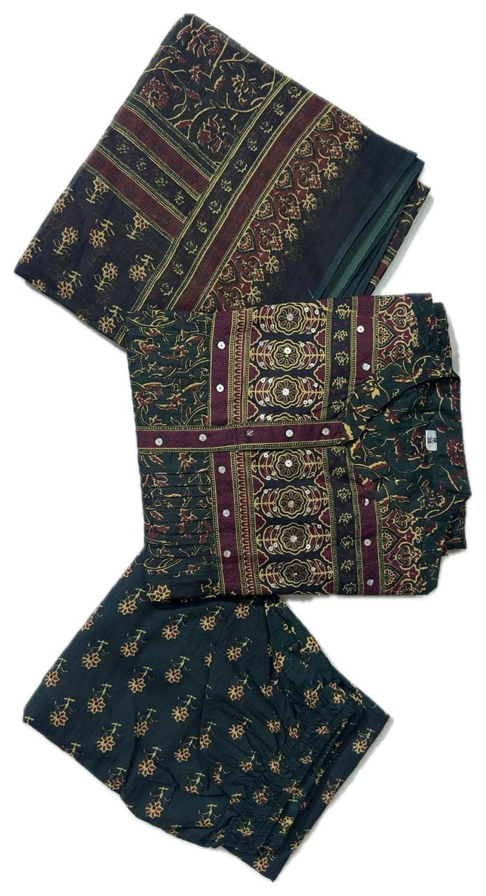 KURTI COTTON 3 PCS SET view 3