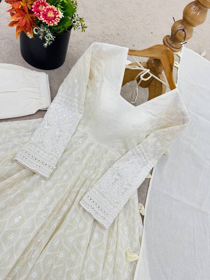 ANARKALI GOWN SET WITH DUPATTA view 6