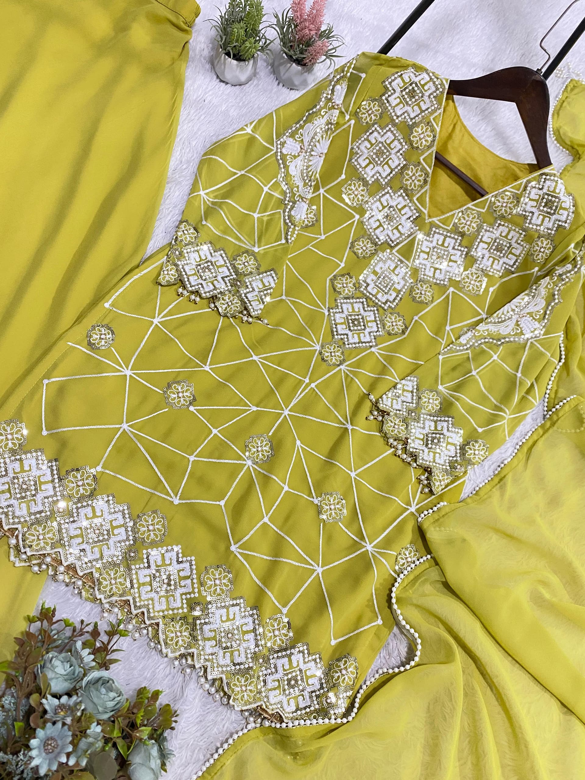 3 PCS PALAZO SET view 4