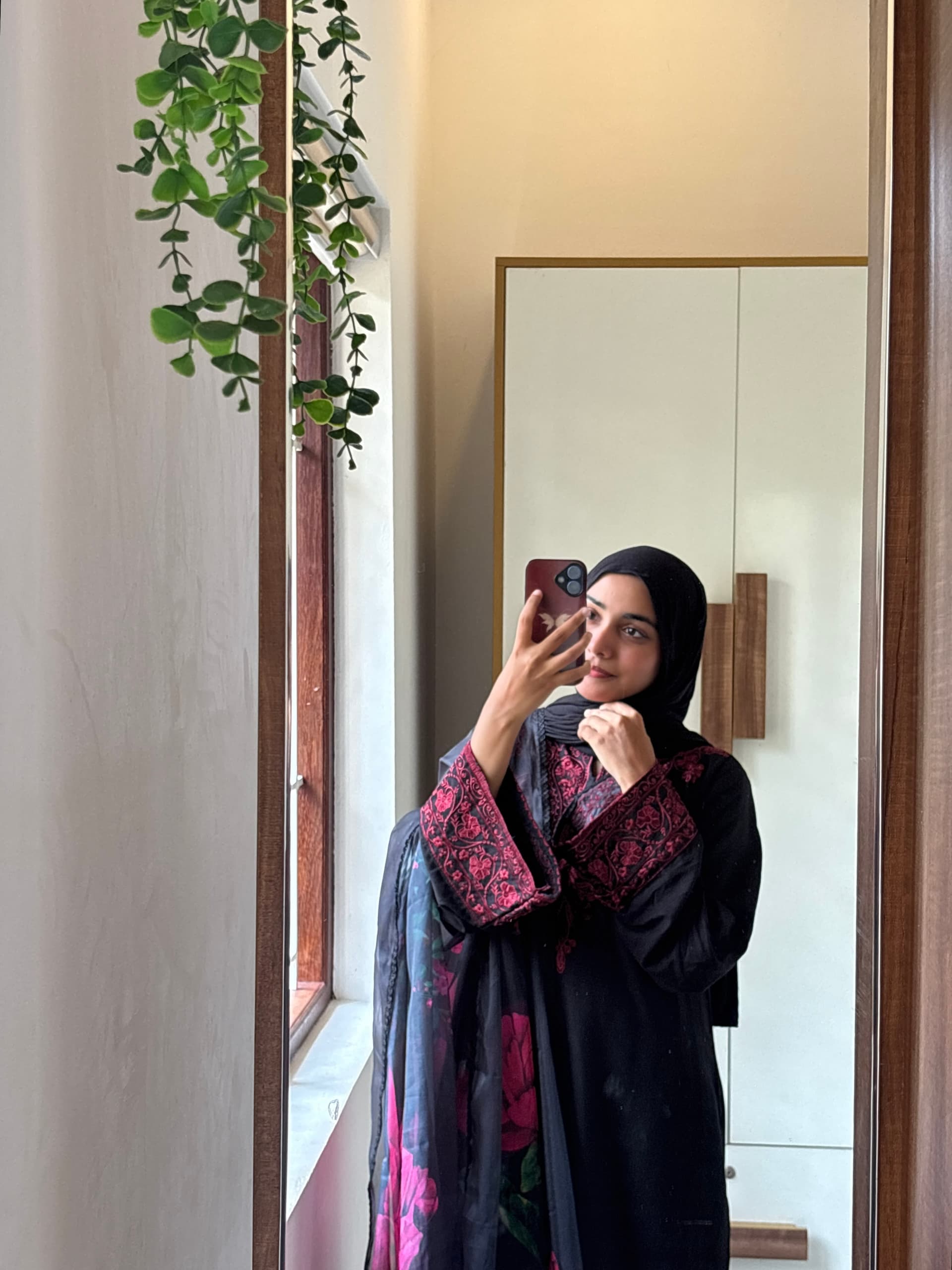 VIRAL BLACK & RED FARSHI SUIT -RAYON view 5